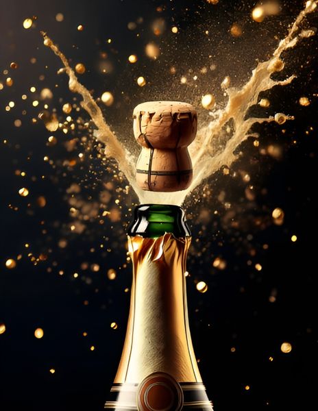Canvas Wall Art Home Decor - Champagne Popping