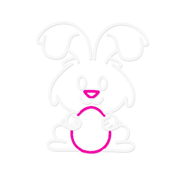 Easter Egg Neon Light for Wall Decor, Cute LED Easter Neon Sign for Bedroom