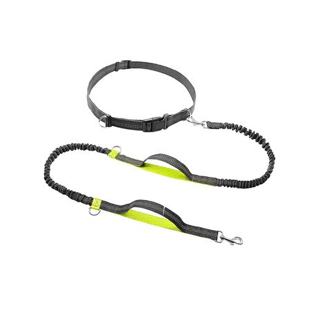 2.1M Dog Leash Reflective Pet Rope Lead Fixed Dog Lead Rope Harness - Green Image