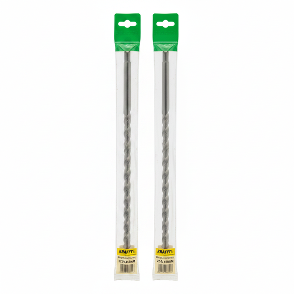 Krafft 22mm x 400mm Masonry Concrete Drill Bit for SDS-Max - 2 Pack