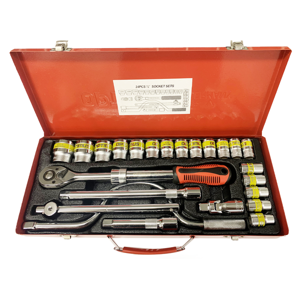 Quality Socket Set 24Piece 1/2" H.D
