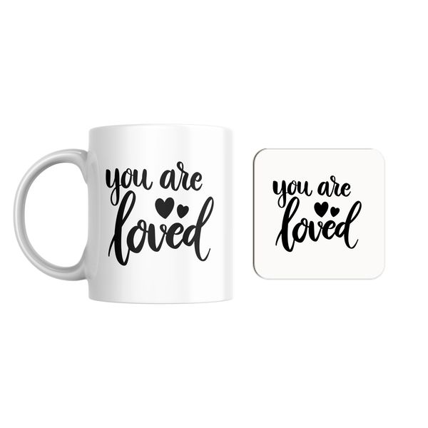 You are Loved Mug and Coaster