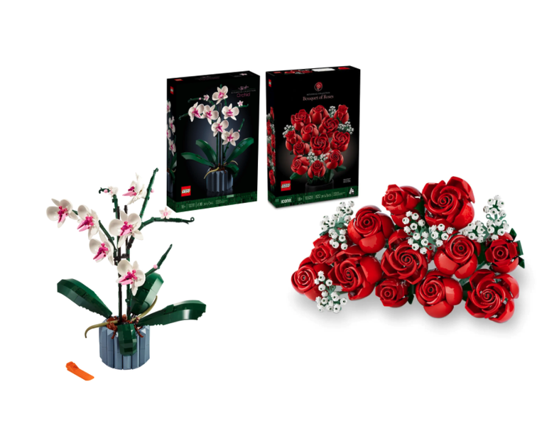 LEGO Botanical Gift Combo: Orchid 10311 &amp; Bouquet of Rose 10328