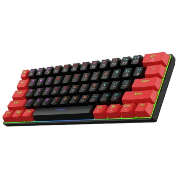 HXSJ - Mechanical Gaming Keyboard With RGB Backlighting - Black/Red