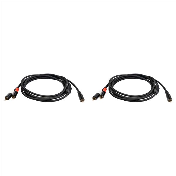 Rca Y Adapter Subwoofer Y Cable 1X Rca To 2X Rac Audio Cable 1 Meter