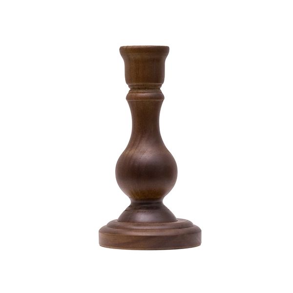 Wooden Candlestick Retro Decorative Home Ornament