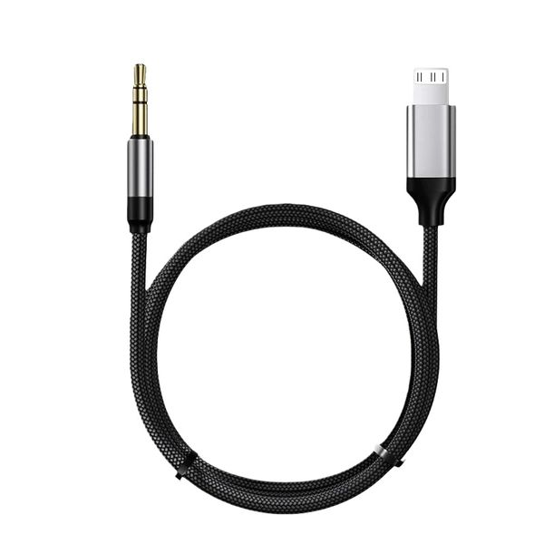 Lightning to 3.5mm AUX Adapter 1M Compatible with iPhone iPod &amp; Car