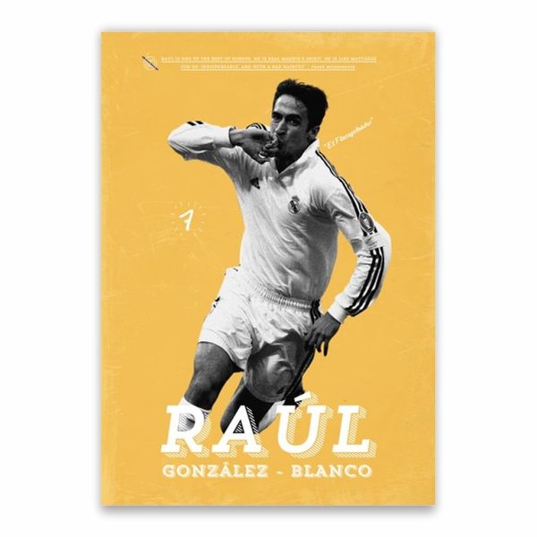 Raul Real Madrid Poster - A1
