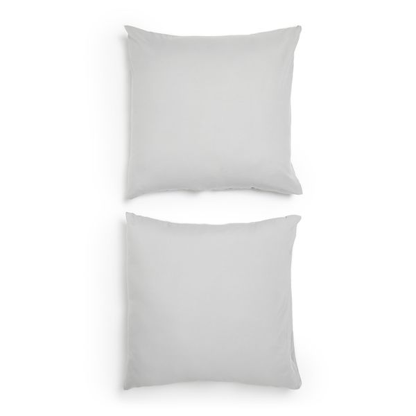George &amp; Mason - 200TC Cotton 2 Pack Continental Pillowcases - Grey