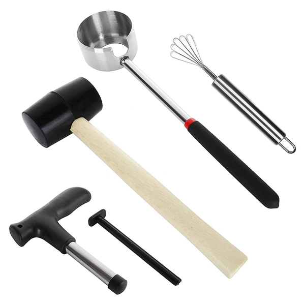 Coconut Stainless Steel Coconut Opener Kit Coco Jack Opener Kit