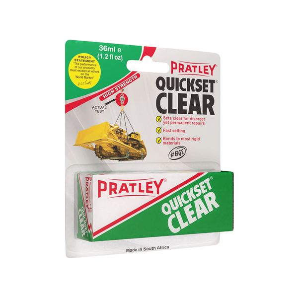 PRATLEY Adhesive Epoxy Quickset Clear 36ml ( 20 Pack )