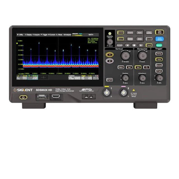 SDS802X HD 70MHz 2CH Digital Storage Oscilloscope 7" Touchscreen