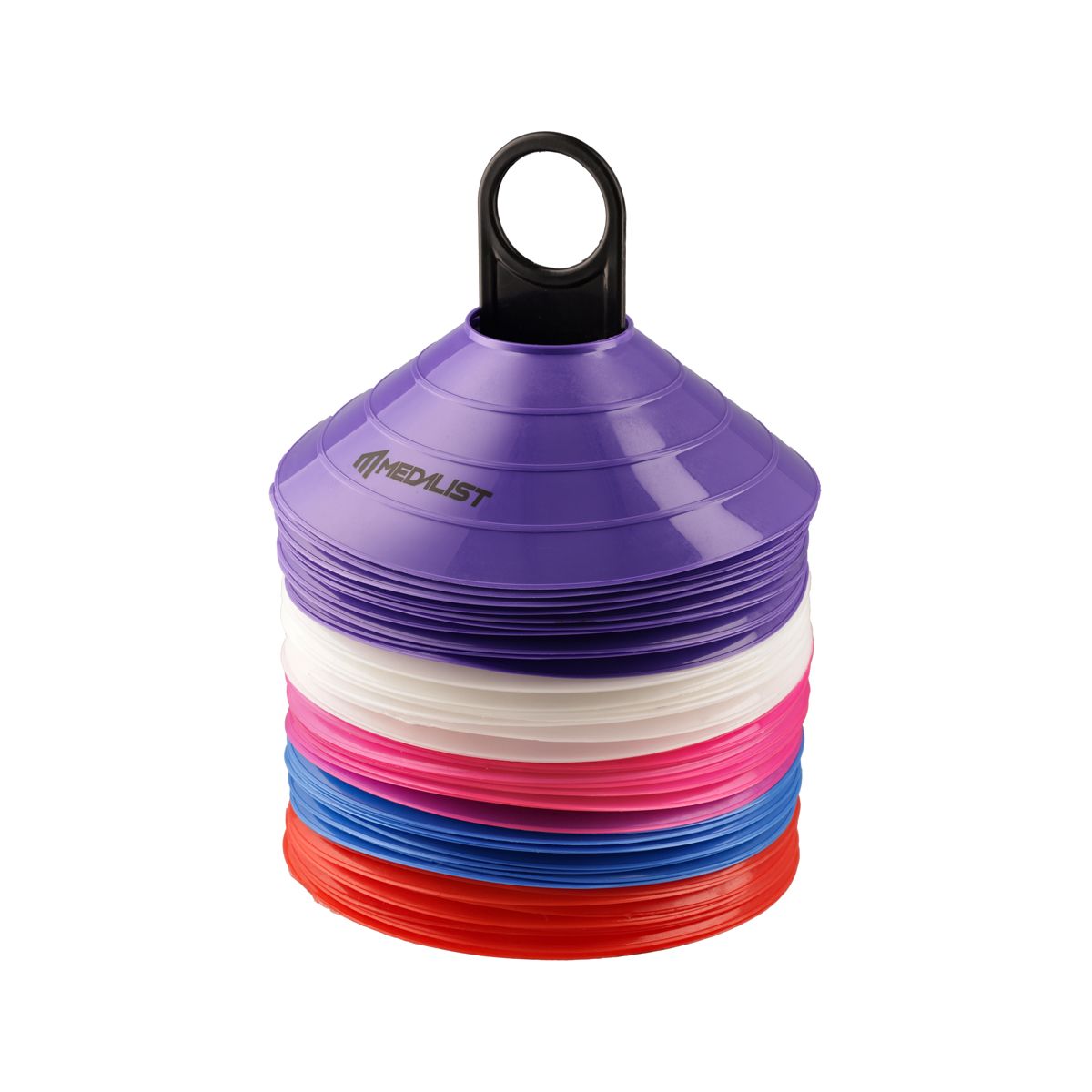 Medalist Disc Cones For Agility Training 50 Pack Assorted Colours