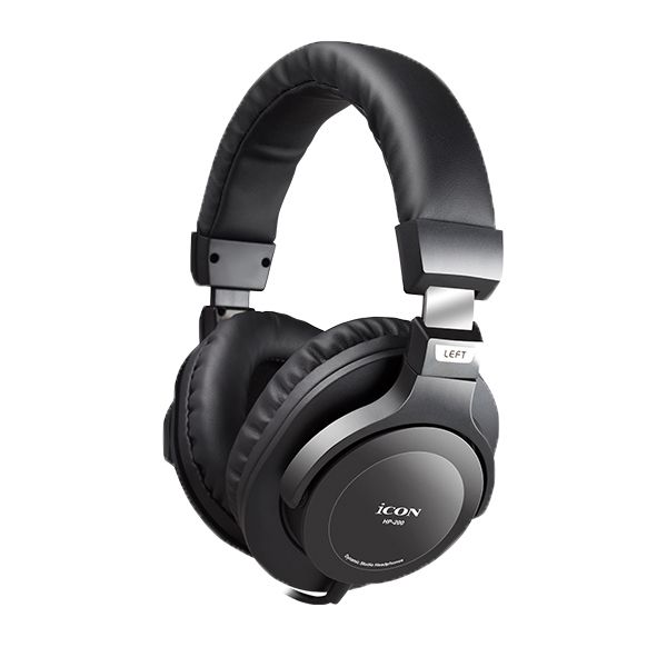 ICON Pro Audio HP-200 Closed-Black Studio Headphones