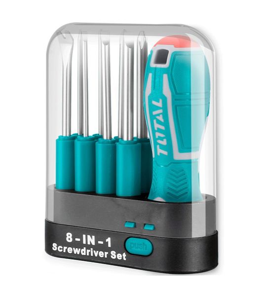 Total Tools - 9 Piece Interchangeable Screwdriver Set