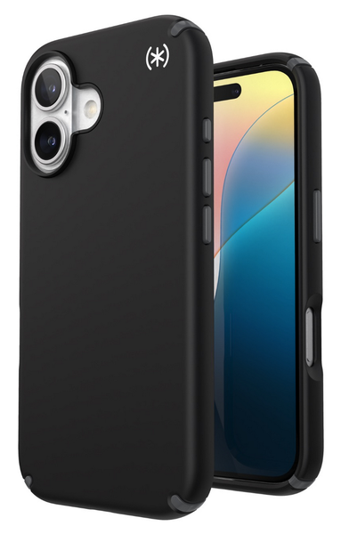 Speck Presidio2 Pro MagSafe Case For iPhone 16 - Black/Slate Grey