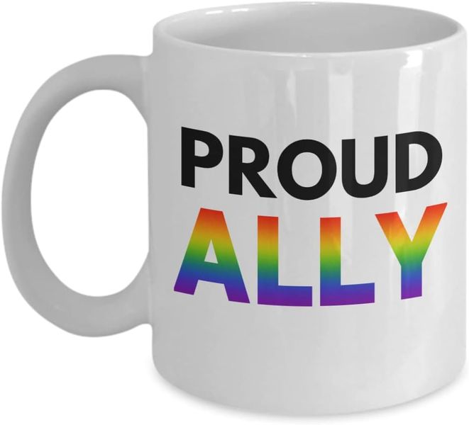 Proud ally-Father's day-Valentines-Mother's day-Christmas Mug