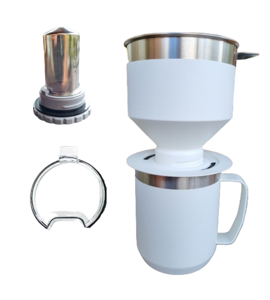 Double Wall Stainless Steel Coffee Infuser and Cup Set