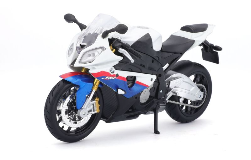 Maisto 1/12 BMW S1000RR - White/Blue (17cm Long)