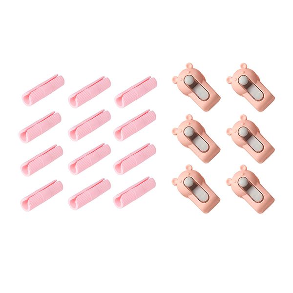 DHAO-6-Piece Duvet Clips With 12-Piece Bed Sheet Grippers