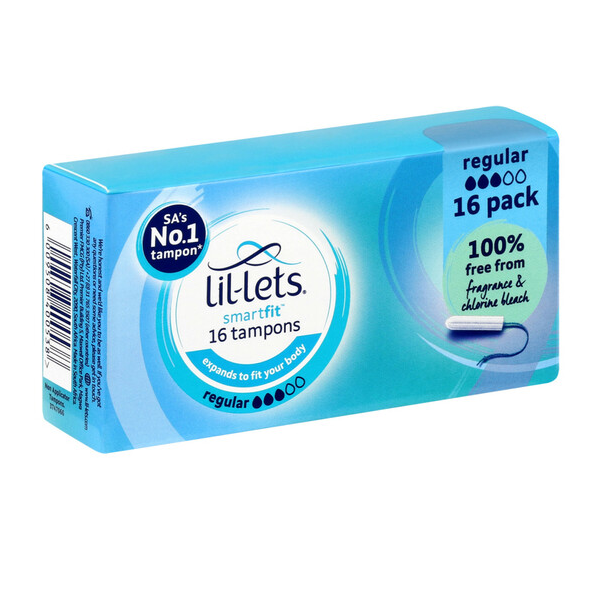 Lil-lets Regular Tampons Smartfit (12 boxes x 16 tampons)