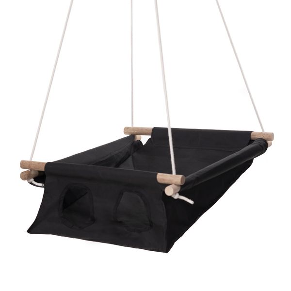 Just Canvas Baby Swing/Cradle/Hammock - Black