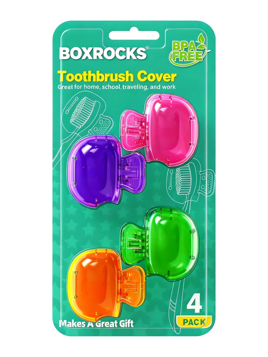 4 Pack Electric Toothbrush Head Cover Toothbrush Cover for Traveling