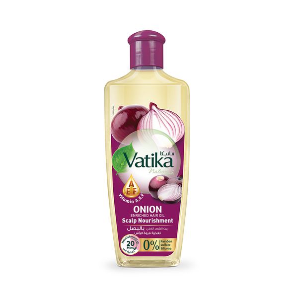 Vatika Naturals Onion Enriched Hair Oil with Vitamins Scalp Care Plus 200ml