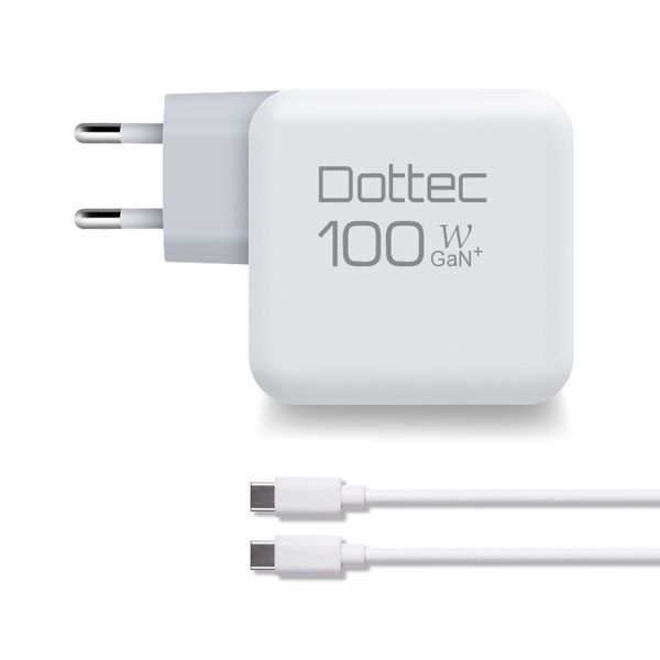 Dottec 100W Dual USB-C Charger | For Apple MacBook &amp; Laptop PC