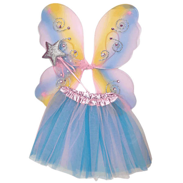 Butterfly/Fairy Wing Tutu Set Multicoloured (3-6 Years)