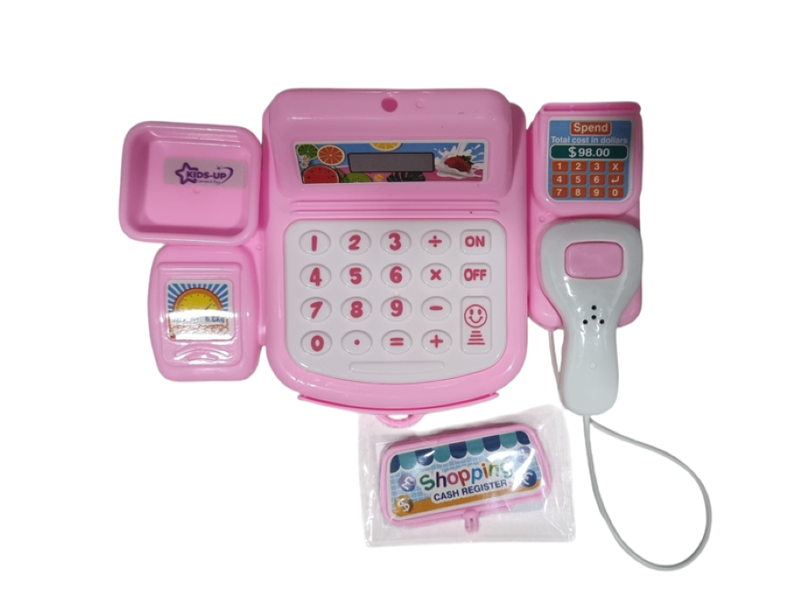 Kids-Up Play-Set Cash Register With Sound Pink