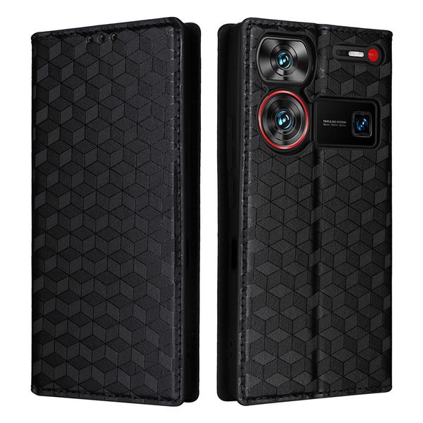 Magnetic Buckle 3D Leather Case Compatible With ZTE Nubia RedMagic 9 Pro+