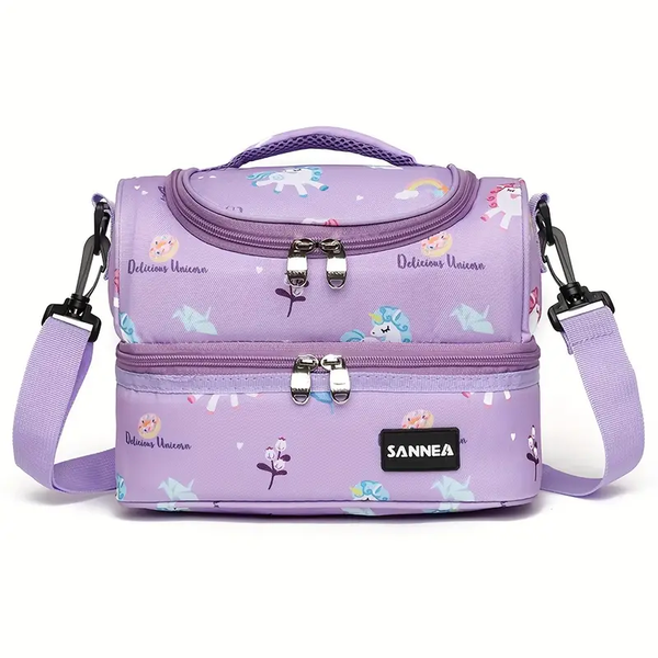 Sannea Double Decker Cooler Insulated Lunch Bag