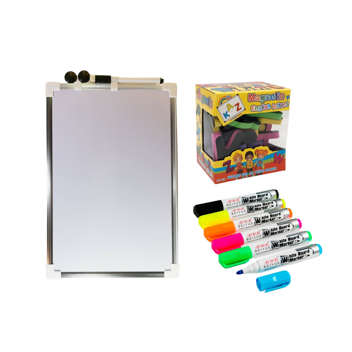 Whiteboard (A3) Whiteboard Markers Alphabet Set Shop