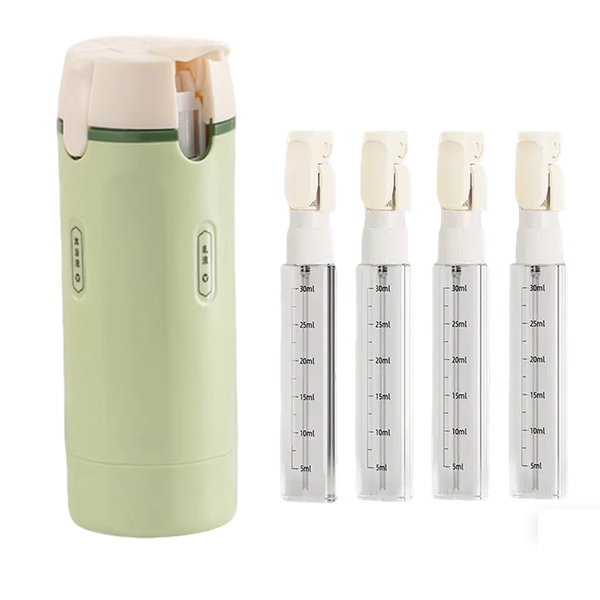 4-in-1 Travel Pump Dispenser Bottle Set (Green)