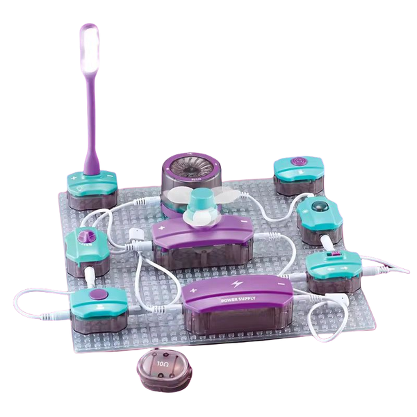 Power Supply STEM Science Kit - 25 Pcs Kids Circuit Building Set