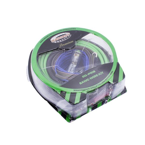Radian 8 Gauge Pro Series Car Audio Wiring Kit RD-PRI8GA