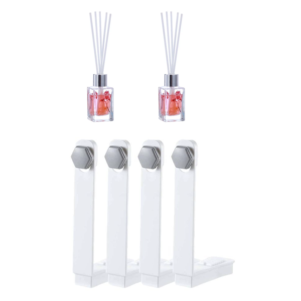 Set of 4 Bedsheet Holder Clips with 2 x 30ml Reed Aroma Diffuser