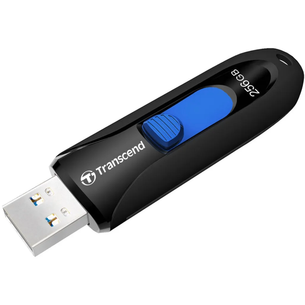 Transcend 256GB JF790 USB3.1 Gen 1 Capless Flash Drive - Black &amp; Blue