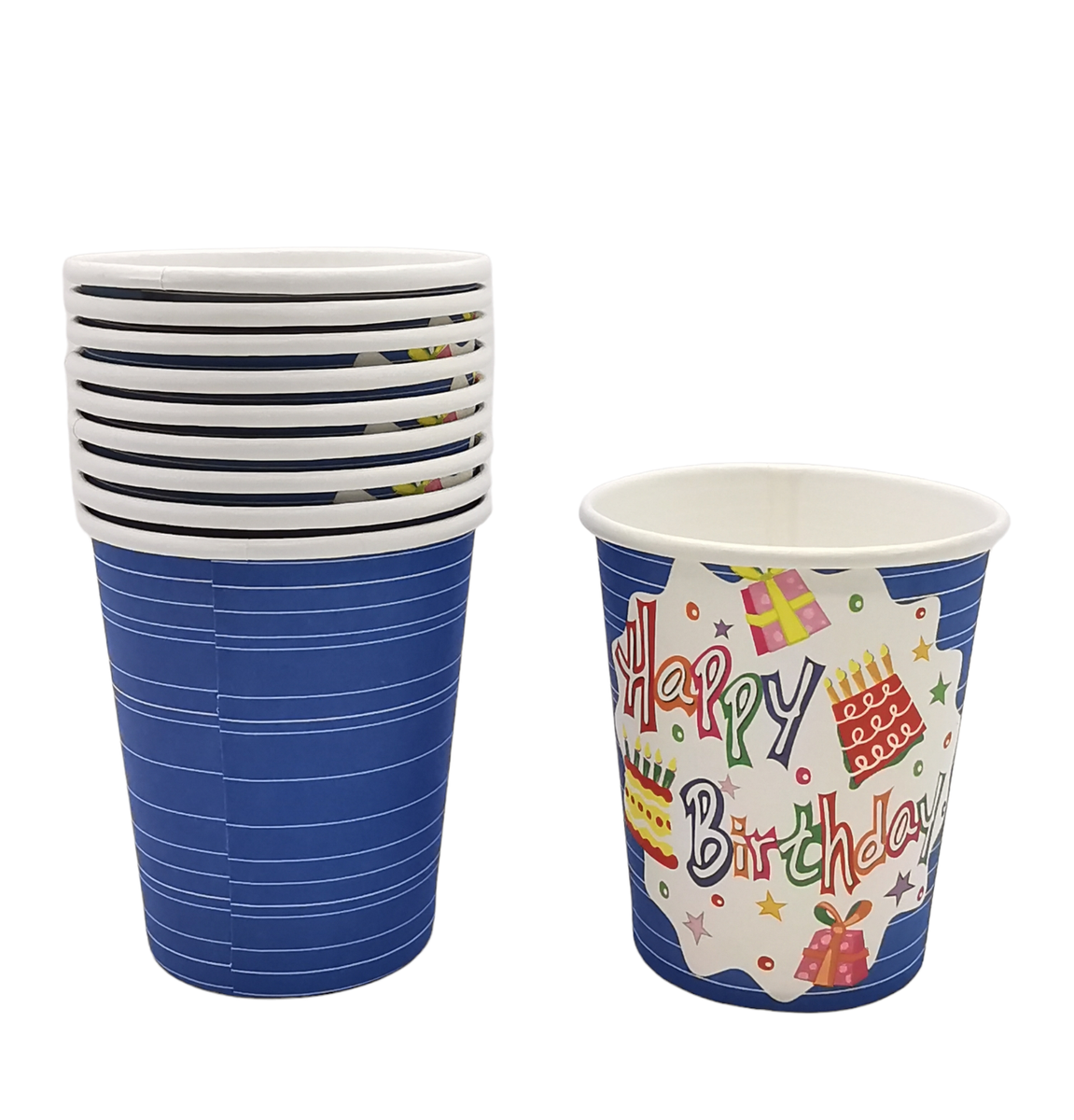 40 Pieces 200g Kids Happy Birthday Party Paper Cups (B) Shop