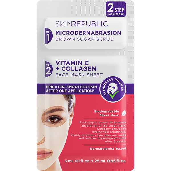 Skin Republic 2 Step Vitamin C Brightening Face Mask