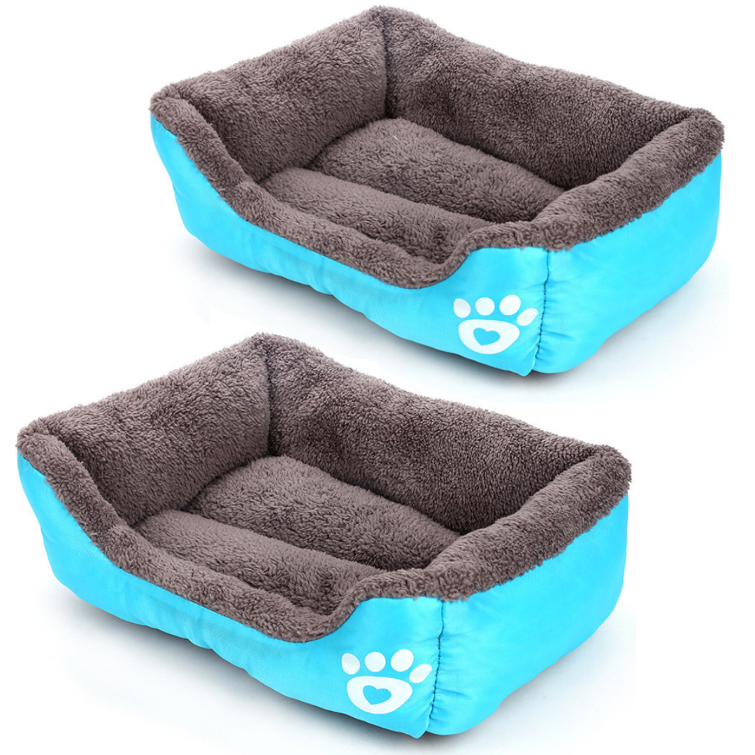 2 Pack Pet Cushion Bed for Dog Cat Breathable Soft Padding Shop Today