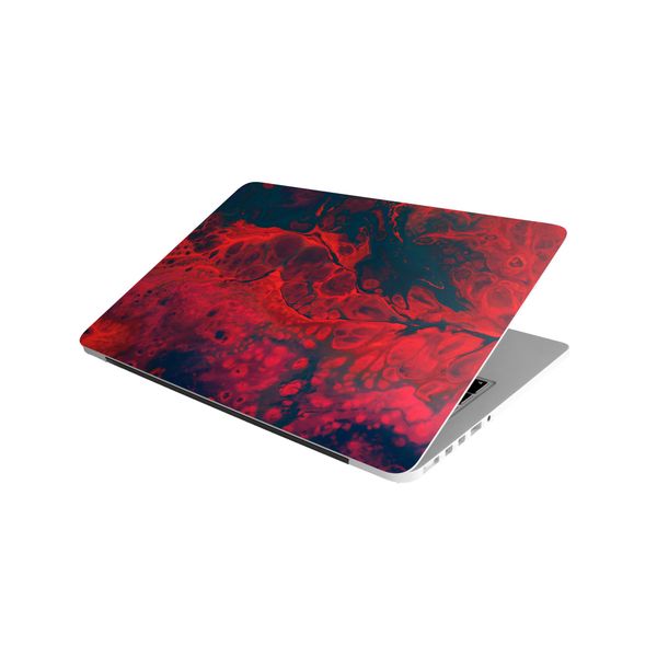 Laptop Skin/Sticker - Marble Black red