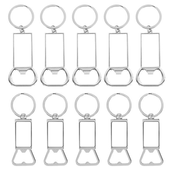 10Pcs Sublimation Keychain Blanks - Sublimation Bottle Opener Set B