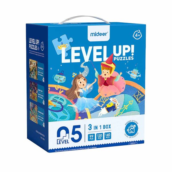 Mideer 3-in-1 Level Up Puzzles: Level 5 Fairy Tale World