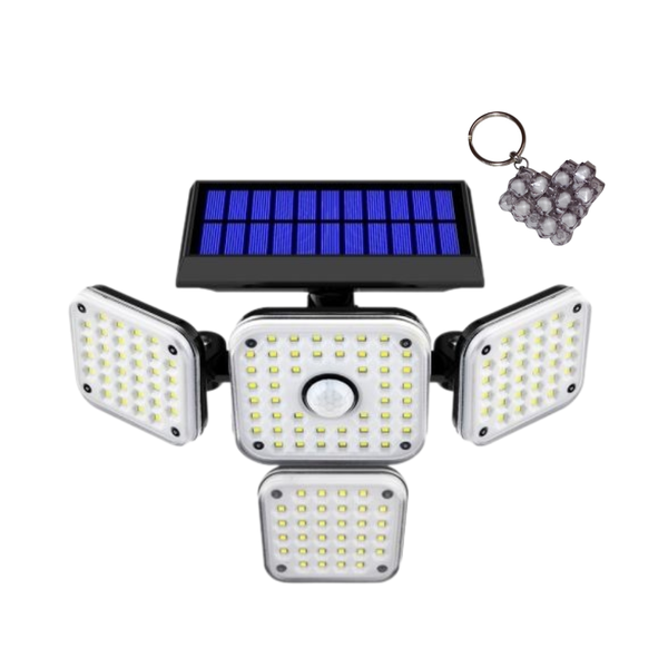 FA-1765A Solar Powered Sensor Wall Light 144 LED and handmade keyholder