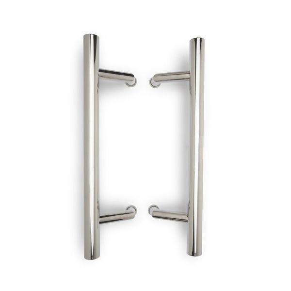 Stainless Steel Offset Entrance Door Handles - 450mm