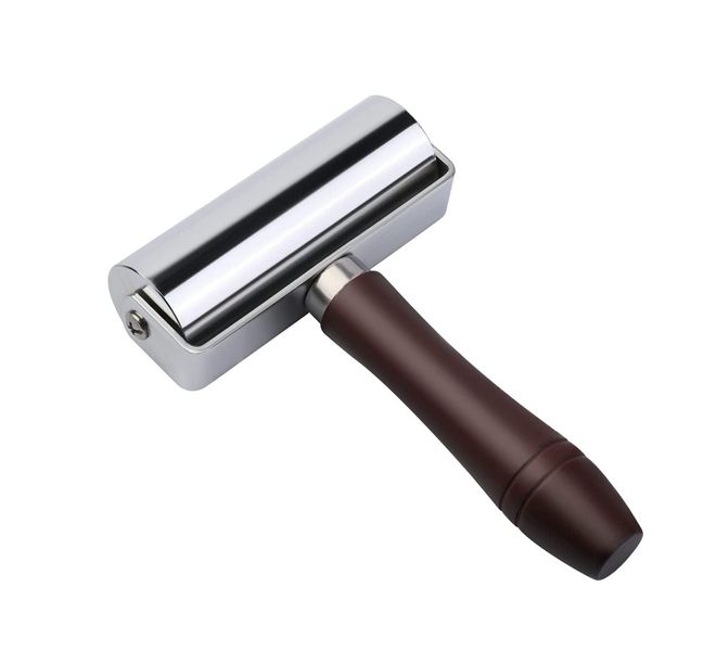 100mm Carbon Steel Leatherworking Roller Leather Press Edge Roller