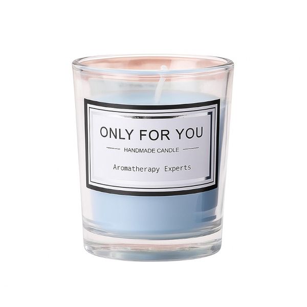 Ocean Fragrance "Only For You" Handmade Aromatherapy Candle - Blue
