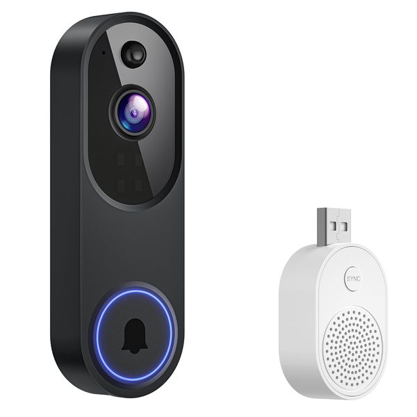 Smart Doorbell Camera Wireless Kit ,Battery Water-Proof Video Rechargeable